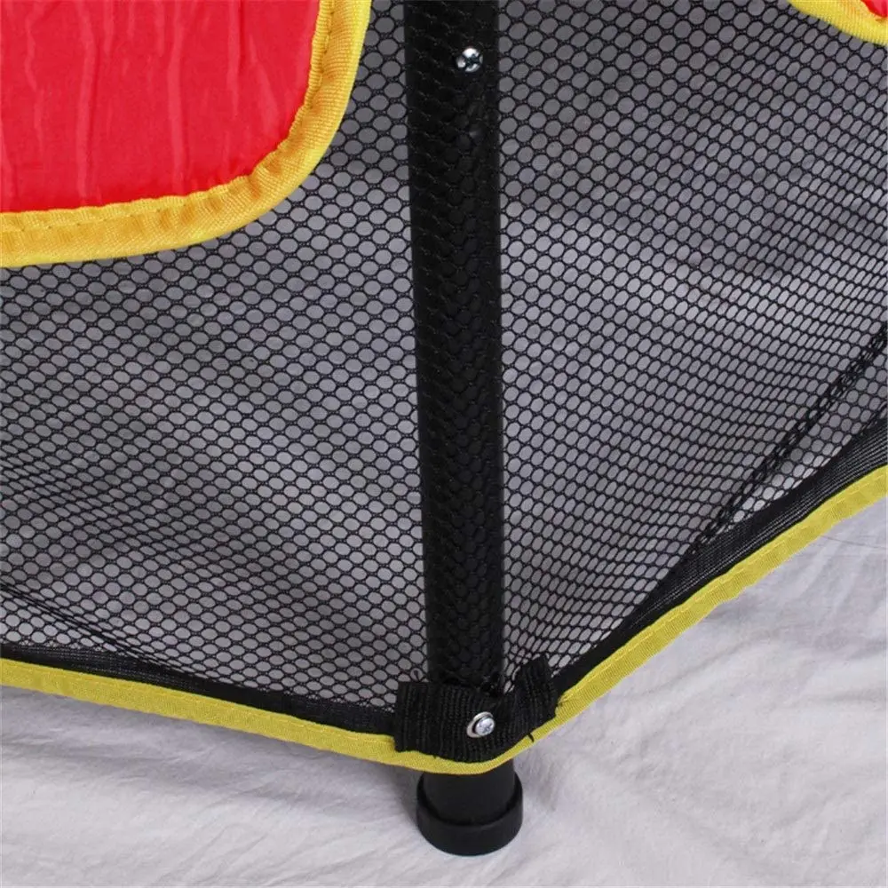 Hot Sell Cheap Small 55 Inch Mini Trampolines Jumping Children Indoor Playing Kids Trampolines With Safety Net For Sale