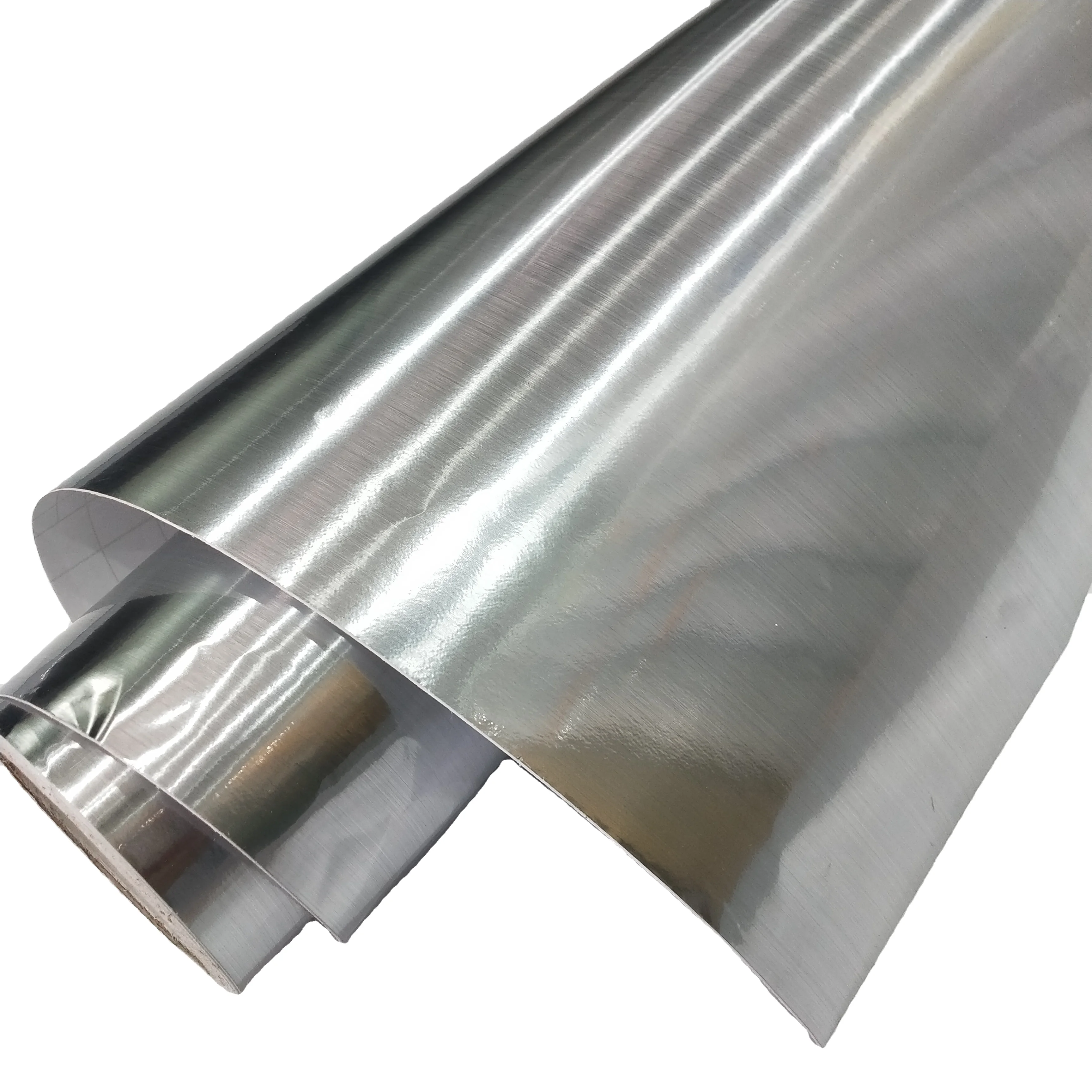 Anolly high premium brushed silver color cutting vinyl metallic sticker craft vinyl maker wall decoration sticker