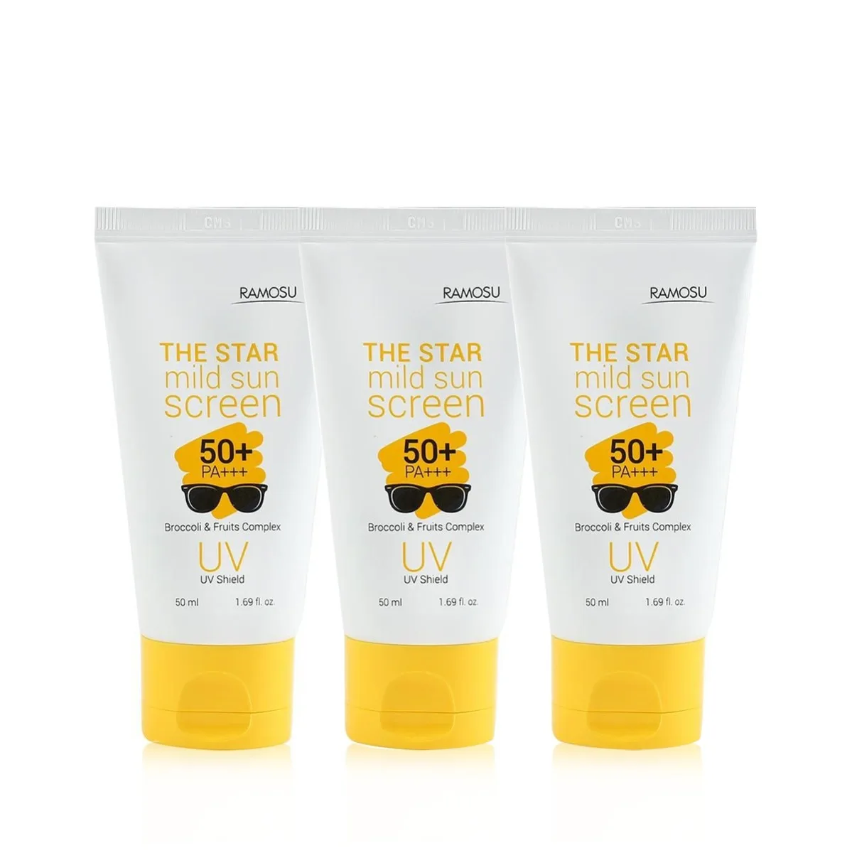 Korean Sun Cream For Face Care Ramosu The Star Mild Sunscreen (SPF50+ PA+++)