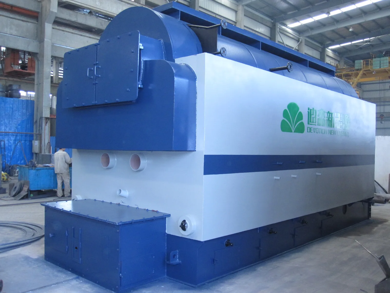 Double drum rice husk fired SZL biomass steam boiler for rice mill in Philippines