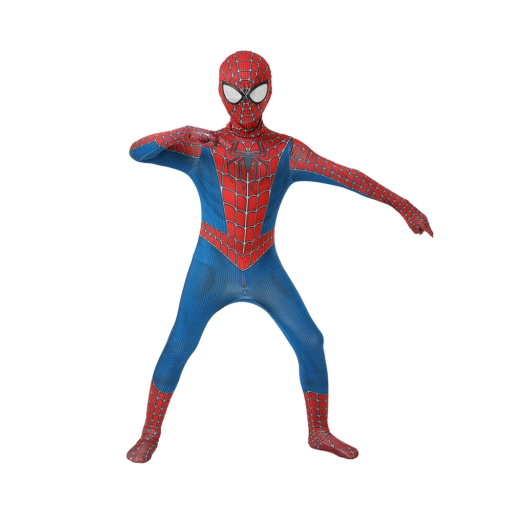 Spider Man Jumpsuit Tight Bodysuit Iron Father Son Birthday Party Halloween Boy Black Spider man Cosplay Costume For Kids