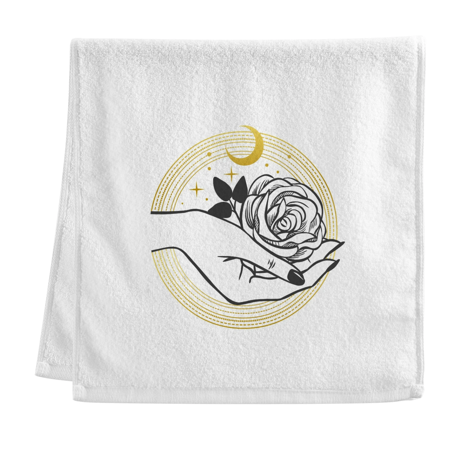 Custom Logo Wedding Gift 40x75 White Shower Bath Towels 100% Cotton Face Towel For Hotel Home