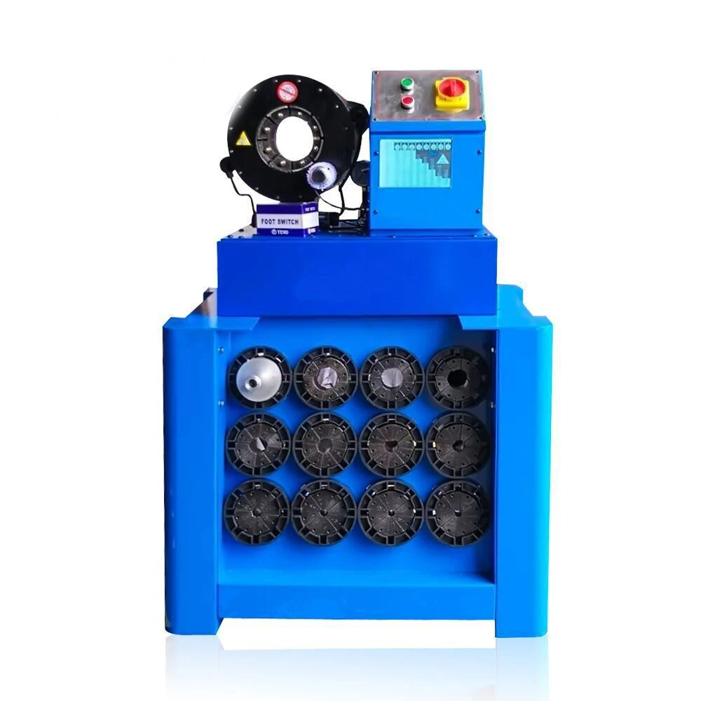 hydraulic tube buckling tube machine.portable hose press crimping machine with hose peeling parts