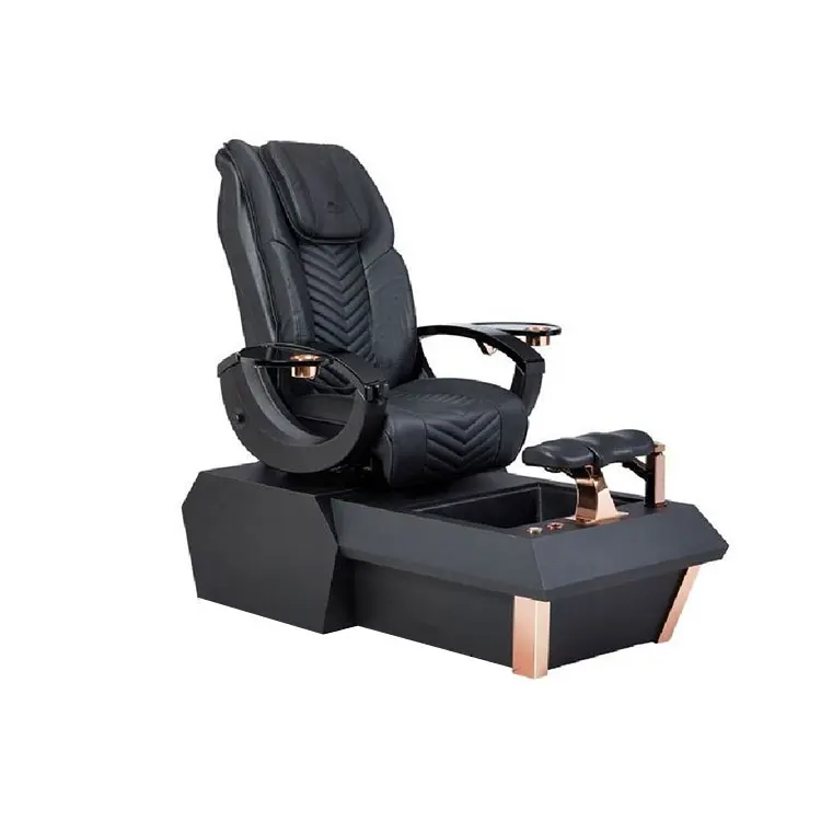 online celebrity Electric salon equipment black recliner economy full body pump manicure pedicure chair foot spa massage