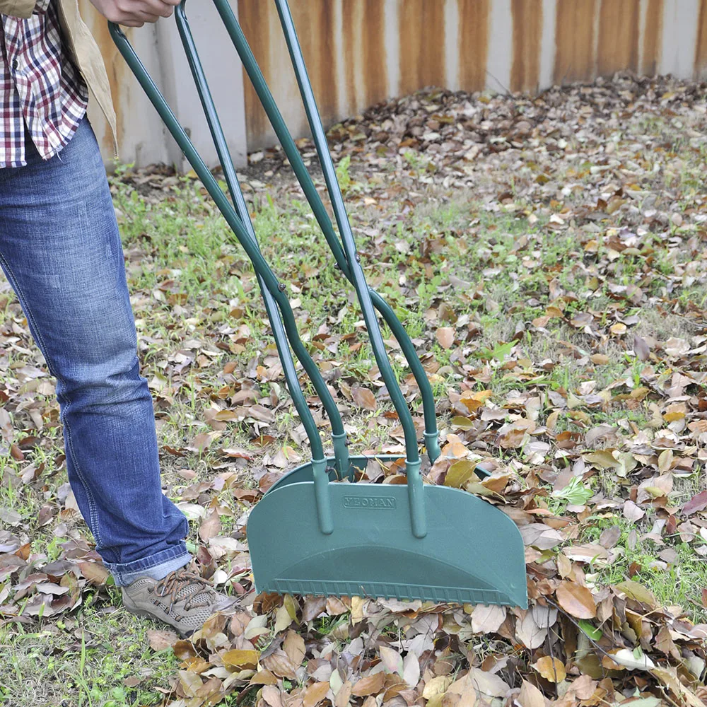 Winslow & Ross Outdoor Long Handle Rake Soft Grip Garden Leaf Grabber