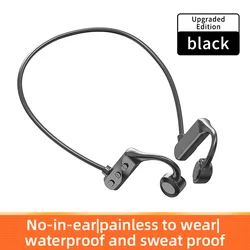2022 earphone Amazon Best Selling Bone Conduction Hanging Neck In-Ear Headphones Portable Sports Blue tooth with Mic earphone