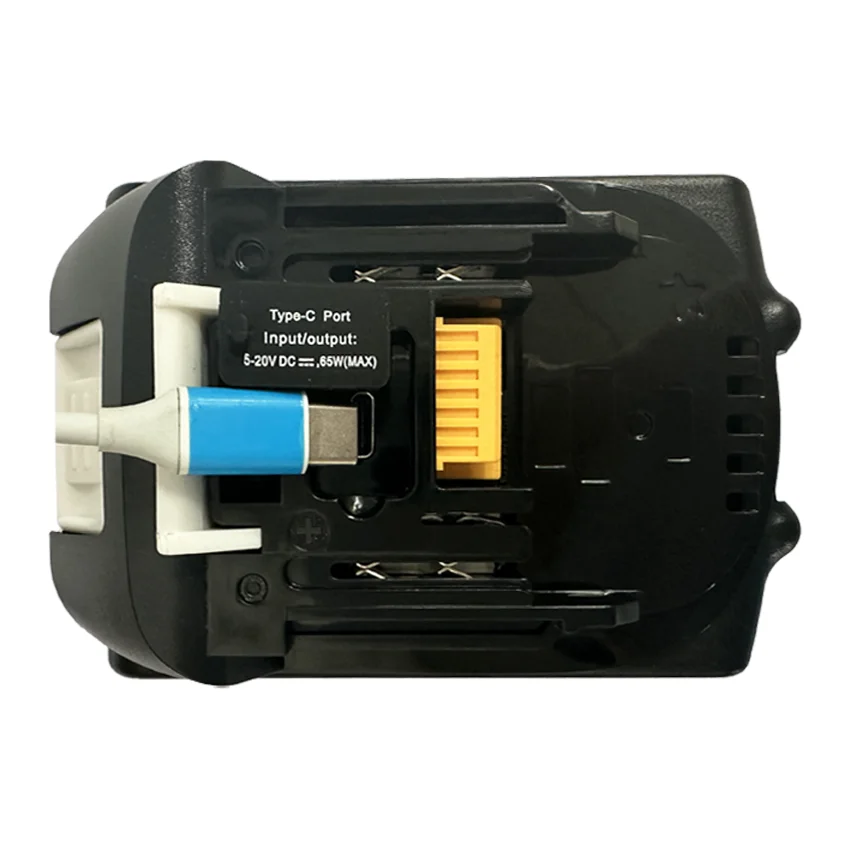 Новый BL1840BL1860 подходит для электрических инструментов MAKITA18V с интерфейсом быстрой зарядки 65Wtype-c для зарядки мобильного телефона