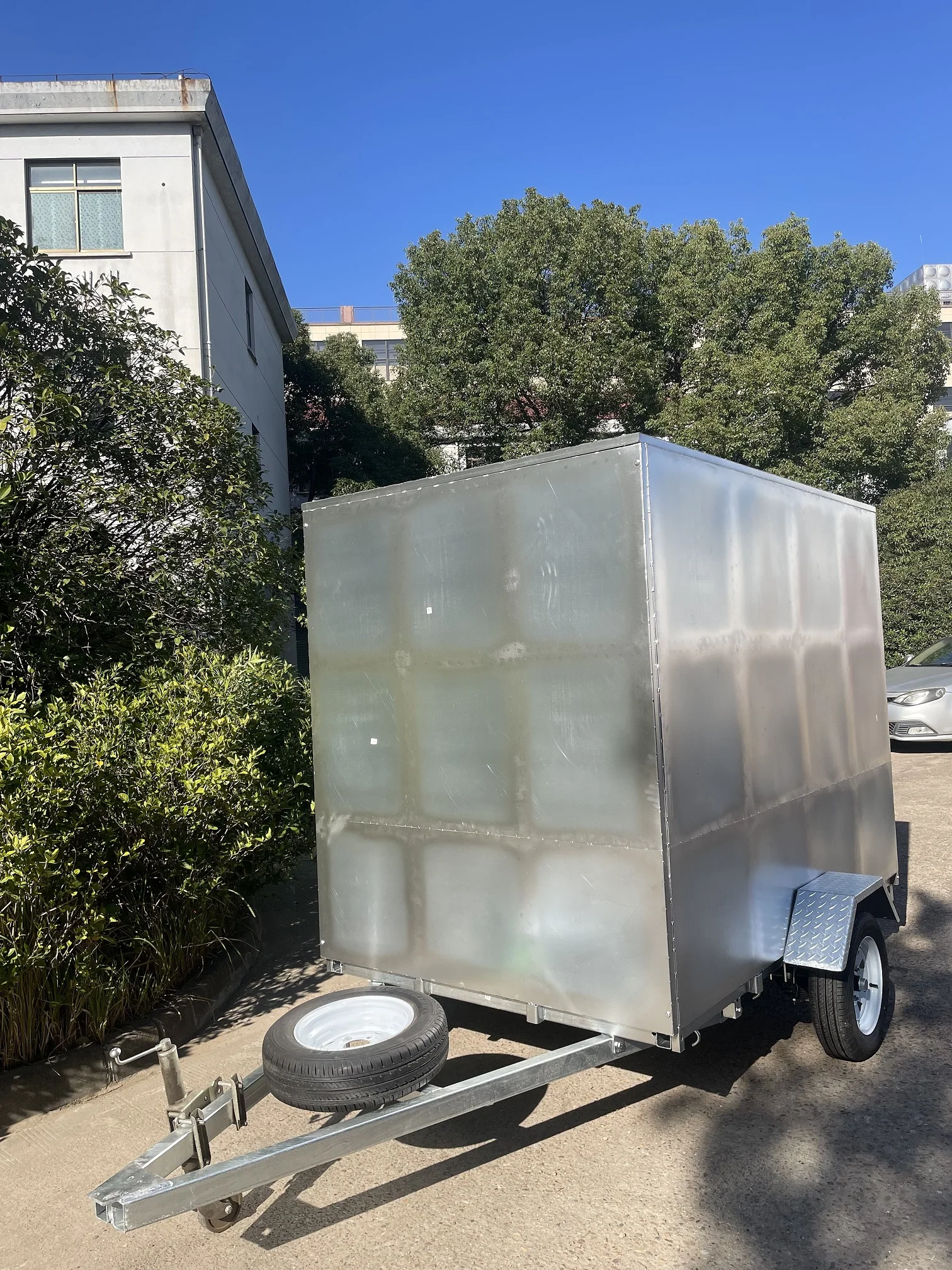 1500kg 8x5 fully enclosed cargo  advertisement single axle box trailer