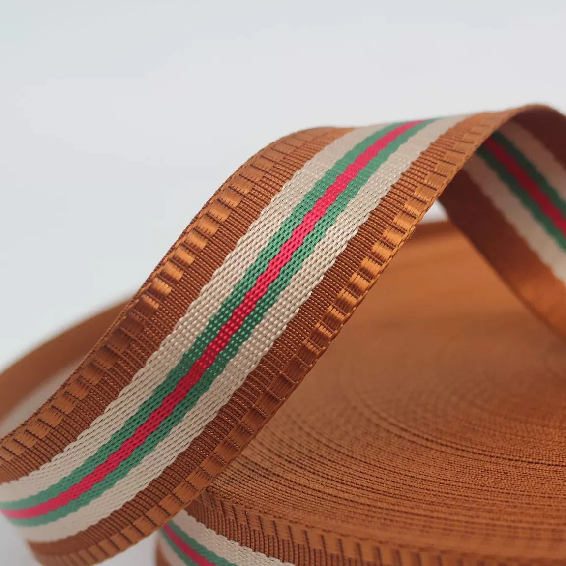 High strength secondary colour decorative Nylon Webbing Strap for Backpack Belt Webbing