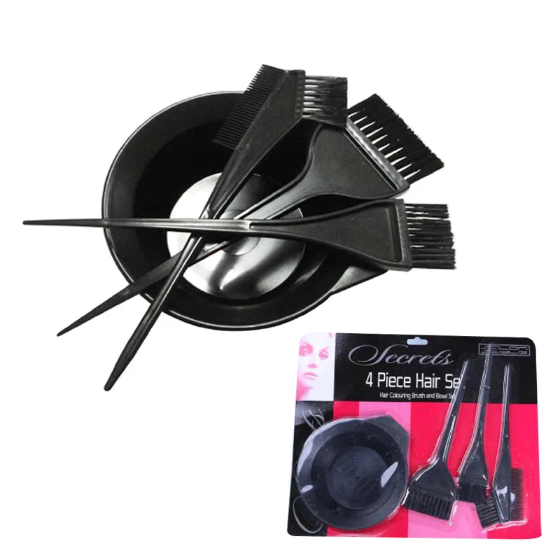 Disposable Hair Dye Set with Hair Tint Brushes and Hair Dye Mixing Bowl