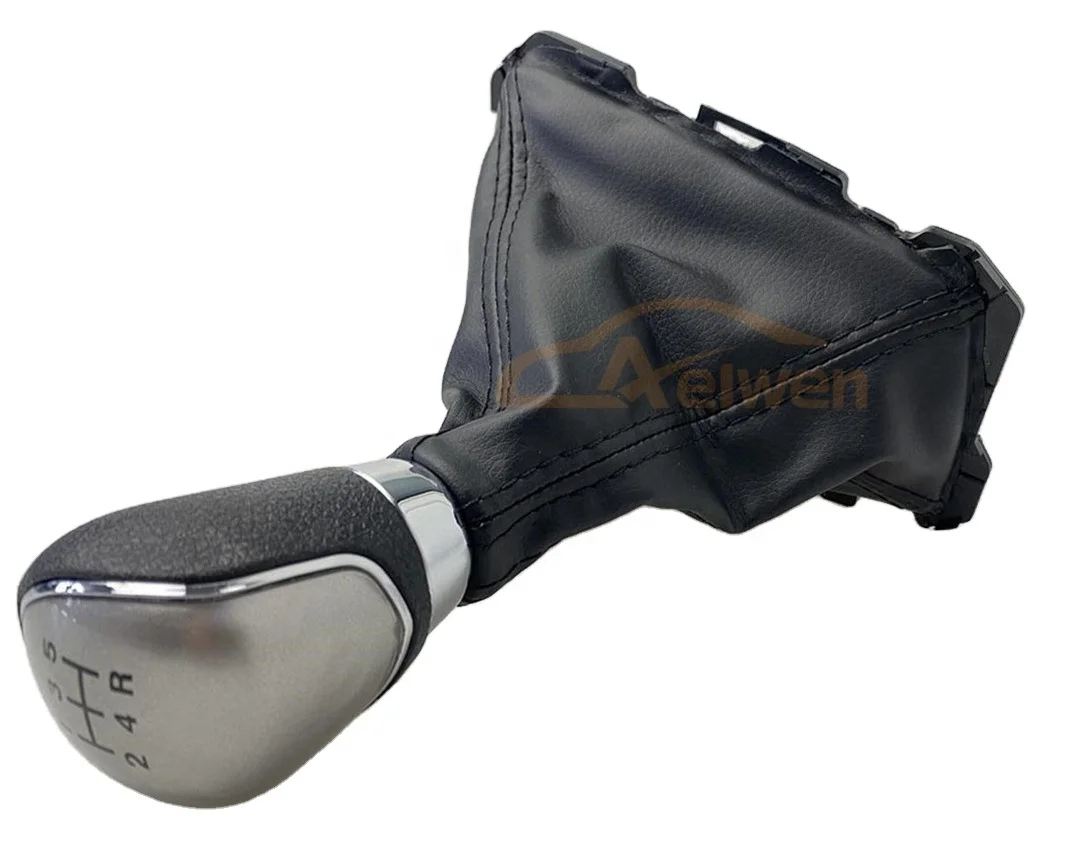 Aelwen 5 Speed Car Shift Gear Knob Handle With Silver Capping Used For Focus