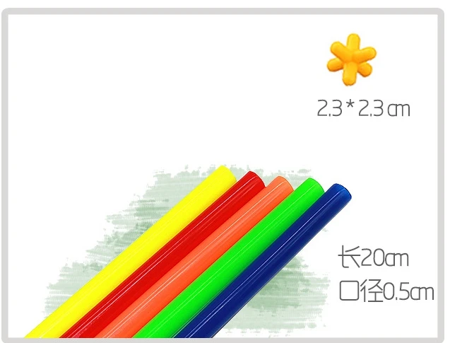 Creative Building Construction Straw building blocks Toy plastic brick set 4D space for kid