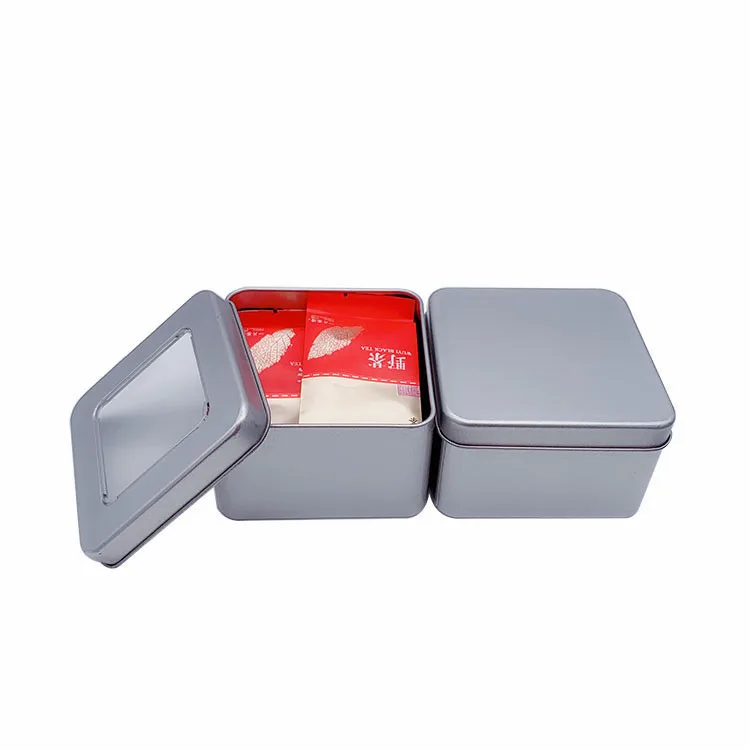 Hot sale new soap playing cards aluminium custom printed mini coffee mooncake biscuit caviar square metal chocolate tin box