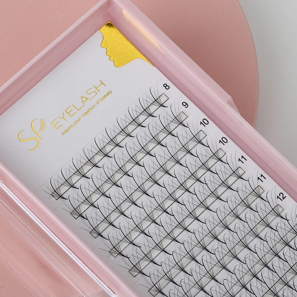 SP EYELASH thin root spike premade fan lash 5d 7d 9d 0.05 0.07 korea silk J B C D curl wispy loose pre made eyelash extension