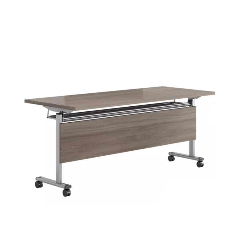 Modern Office Room office desk furniture Mobile Metal Folding Training Table with caster