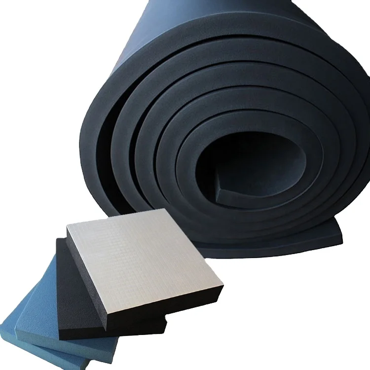 25 mm Flexible foam heat insulation NBR foam rubber sheets 1MX10M