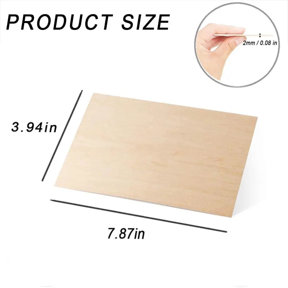 Promotional Balsa Wood Sheets Tiles Unfinished Craft Wooden for House Aircraft Ship Boat DIY Crafts Painting Staining Burning