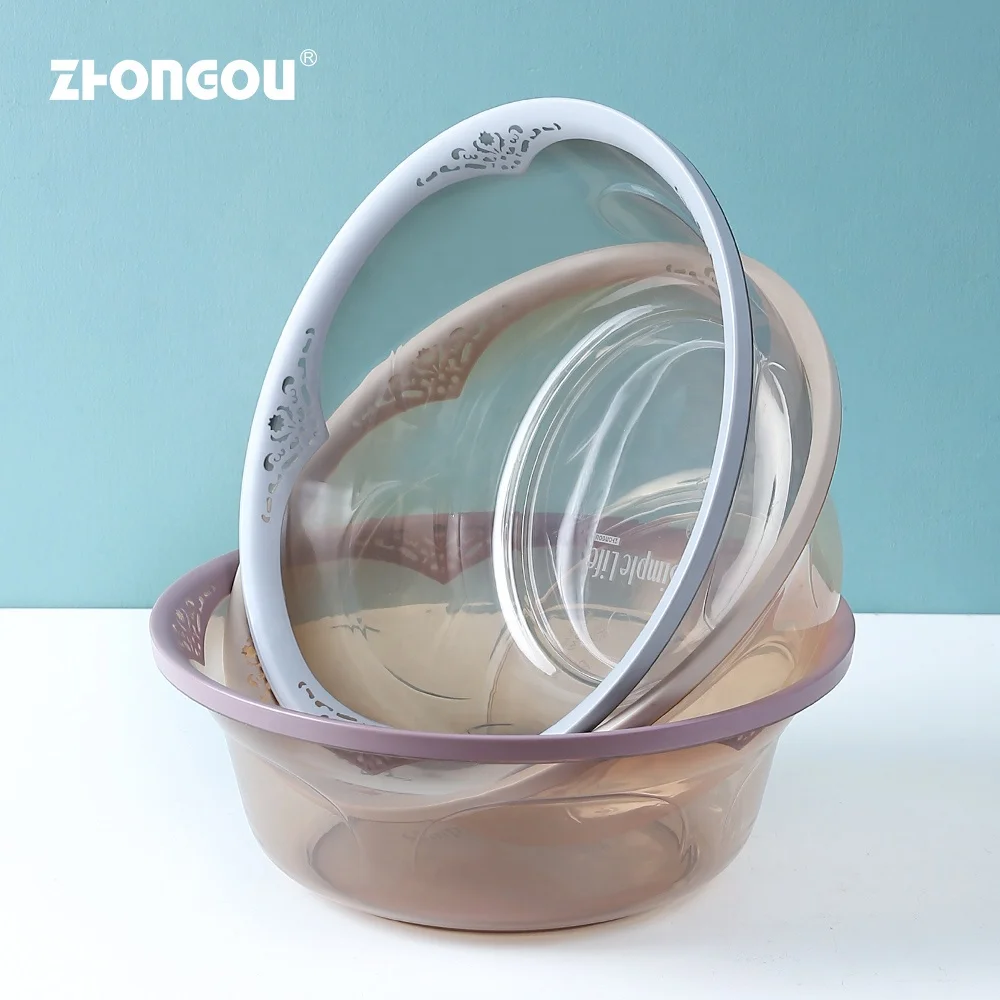 
A16-A39 Kitchen Bathroom Round Basin Toilet Plastic Hand Foot Washing Basin 