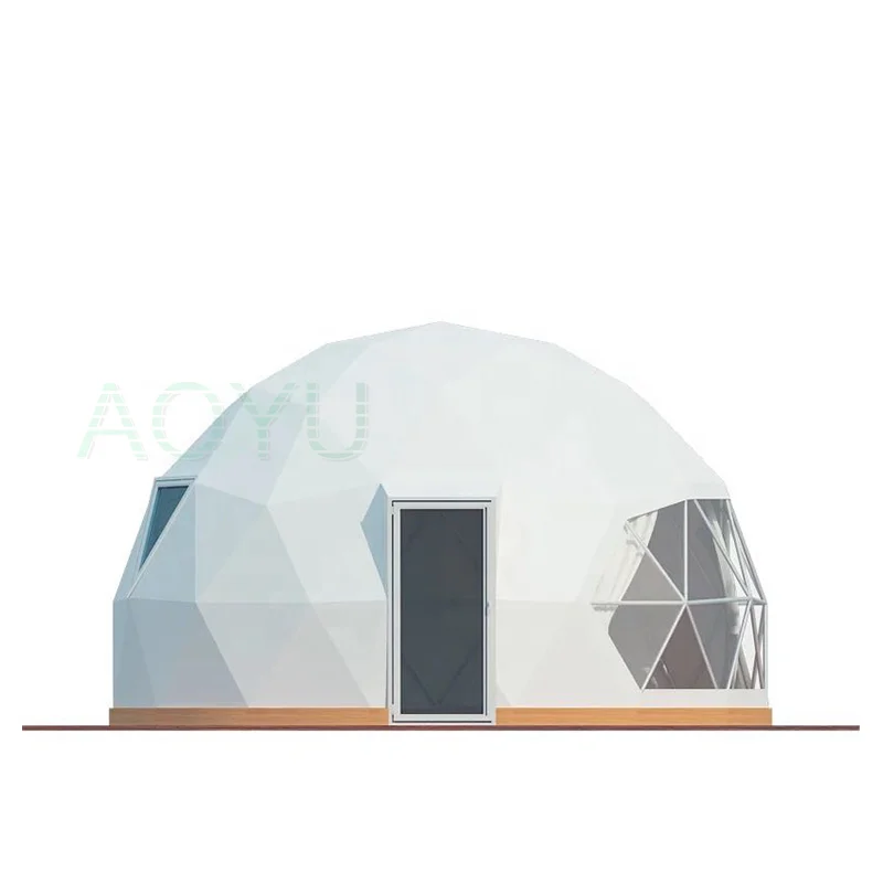 AOYU 4 Seasons Igloo Geodesic Dome Tent Structure Glamping Domes 6m