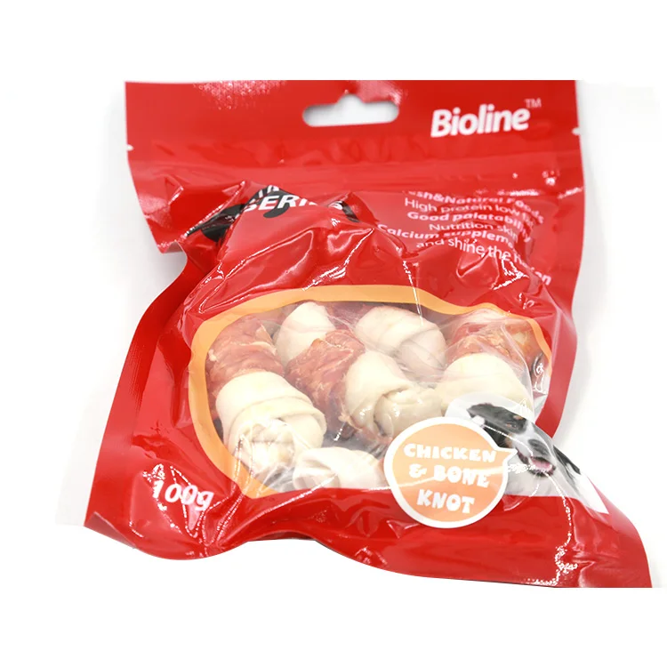 Low Fat Pet Food Dog Snacks Puppy Chews Knotted Bone