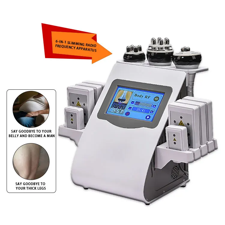 Portable Cavitation And Rf Vacuum Machine Vacuum RF Device Lipolaser Cavitation Machine Factory Price on Sale