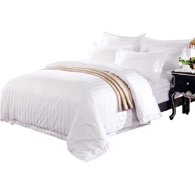 Перкаль Intercontinental Ritz Carlton Plaza гостиничный льняной поставщик плоский белый односпальный НДС окрашенный сатиновый Комплект постельного белья