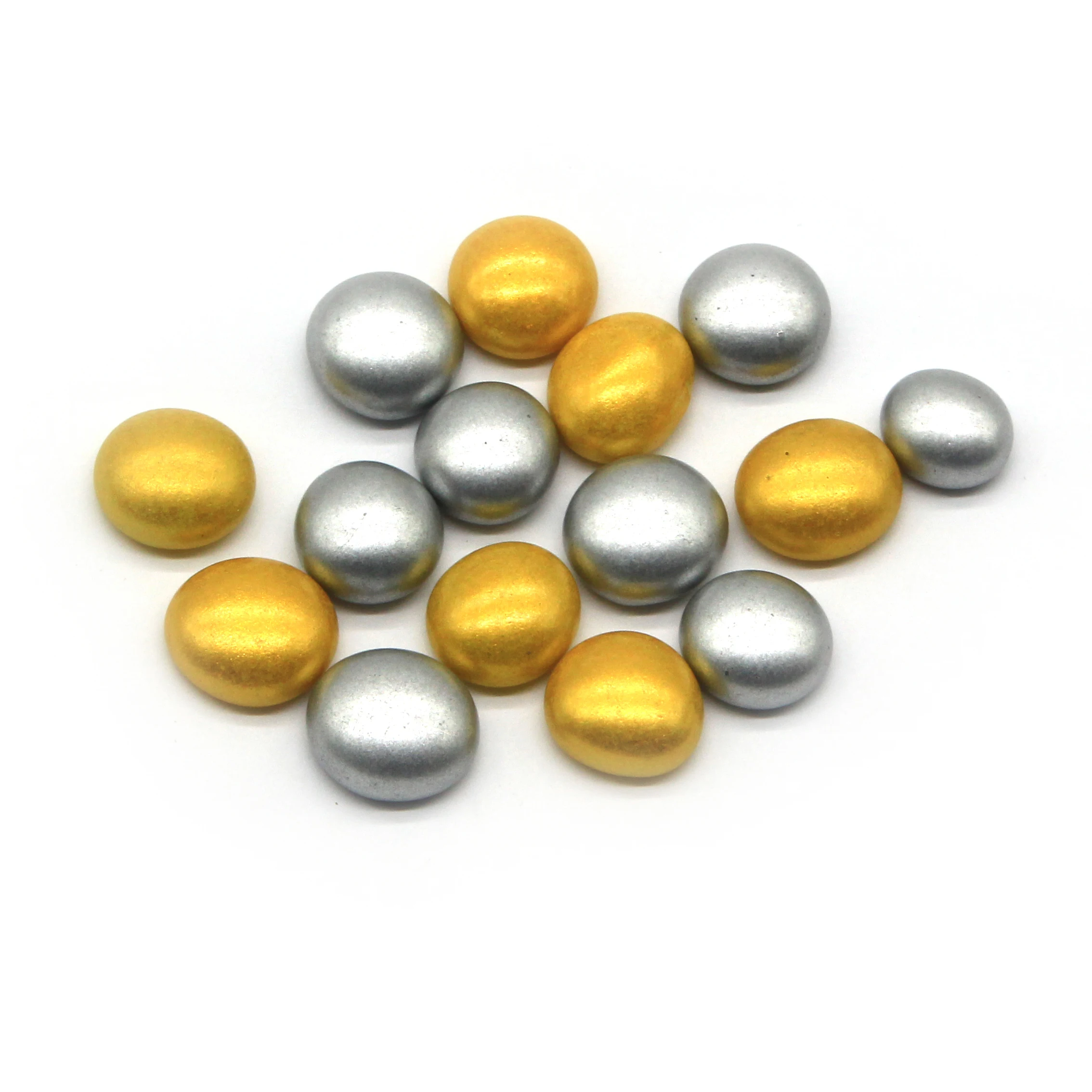 Description Hot Sale Silver and Golden Glass Gems