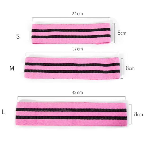 Hot selling Yoga workout band hip circle Custom printing Patterned Fabric Cotton Fitness Resistance Loop Bands