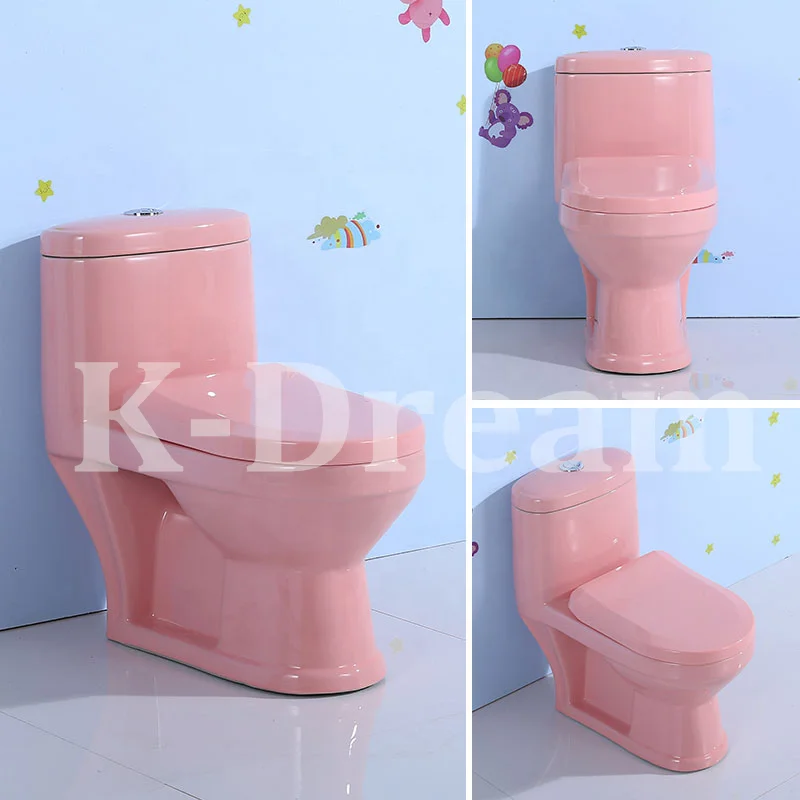 
Fashion Design KD-K001T cute children colored one-piece toilet wc kids toilet seat 