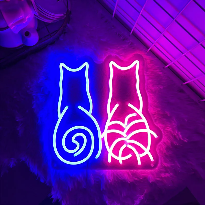 Pink Nail Letter Lights Salon Beauty Room Shop Bedroom Logo