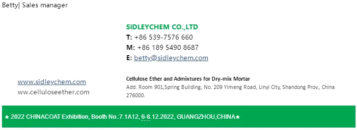 Sidleychem Starch Ether HPS for Wall Putty Powder