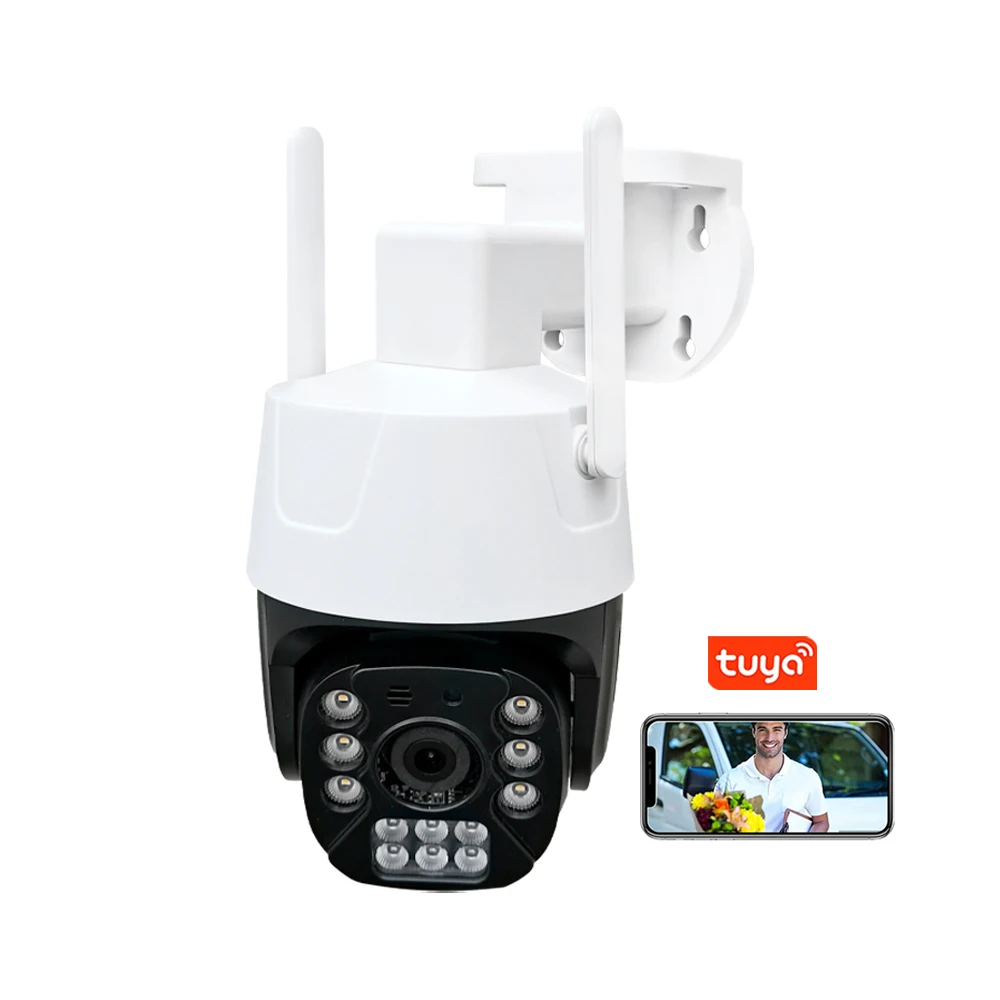 Tuya Smart Home Security PTZ IP Camera Waterproof WiFi Bullet CCTV Outdoor Surveillance Camera