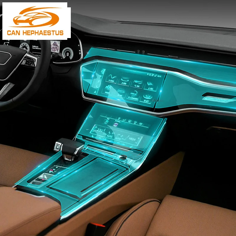 For Audi S6 RS6 2019-2022 Dashboard Panel Wrap Protective film Screen Anti-scratch Protector Car Interior Accessories