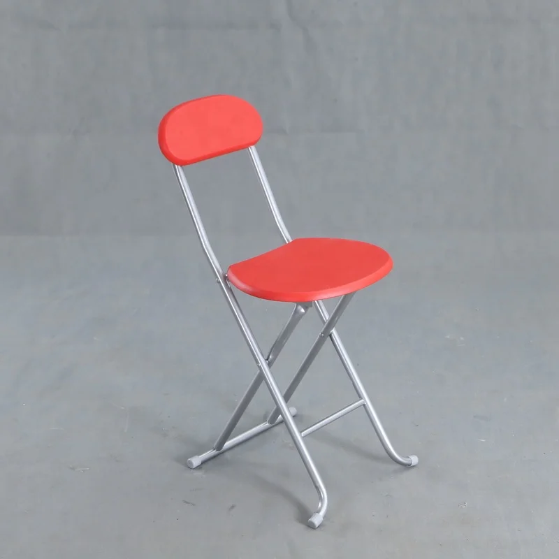 metal high foldable bar stool wood seat chair with back