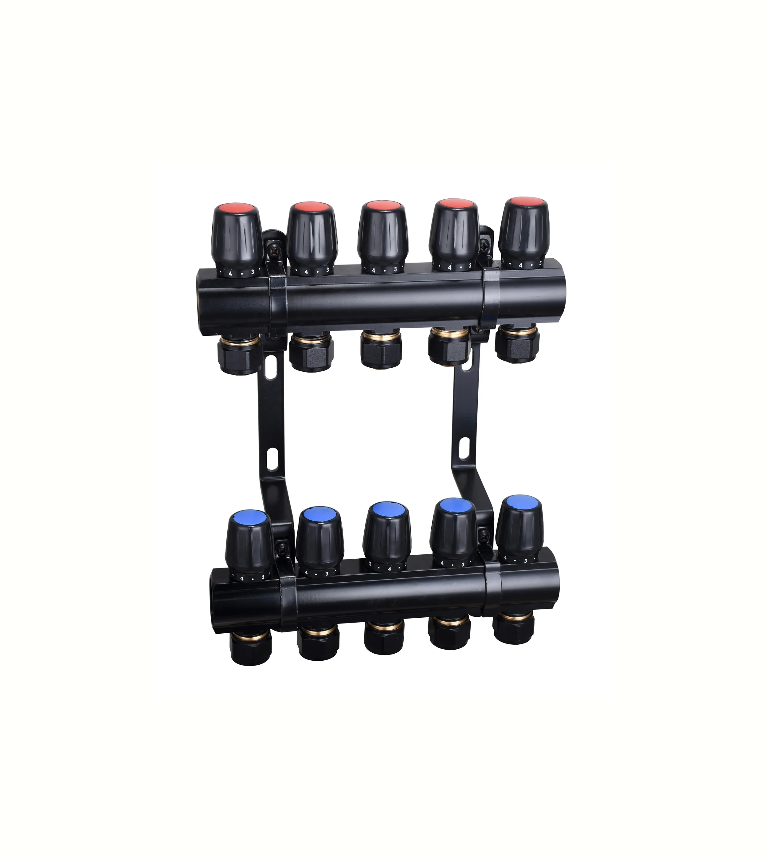 Латунный коллектор от 2 до 10 способов для теплого пола