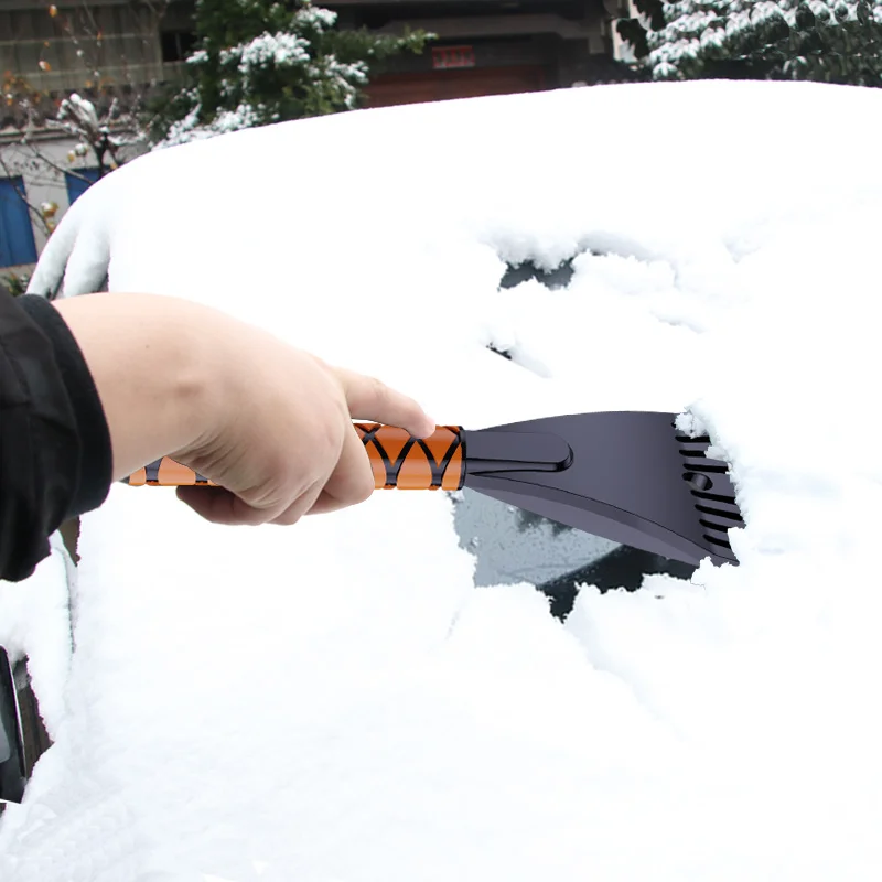 High Quality Durable Portable Snow Shovel Removal Broom deicing car window windshield ice scraper car with brus