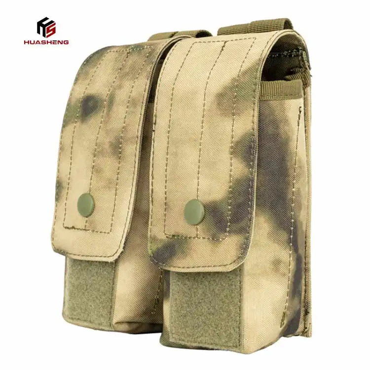 Outdoor Camouflage Tactical Mag Pouch MOLLE 7.62mm Double Magazine Pouch