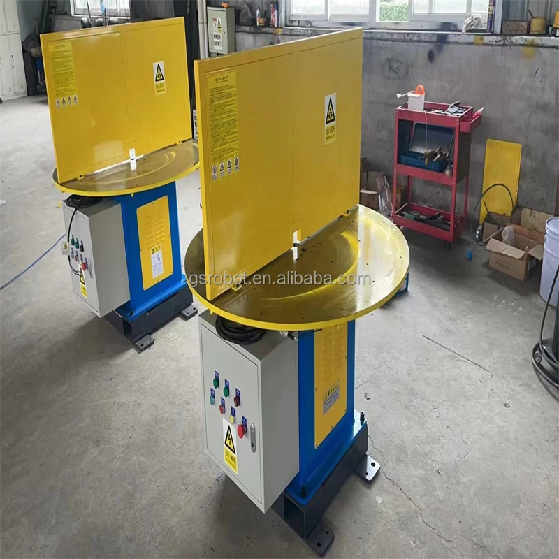 Efficient fully automatic electric controlled one axis platform type rotary table welding positioner