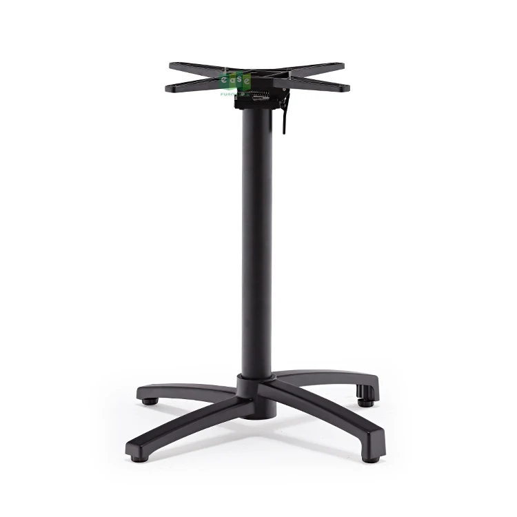 (E9051) Cafe restaurant use cast aluminum outdoor flip top table base