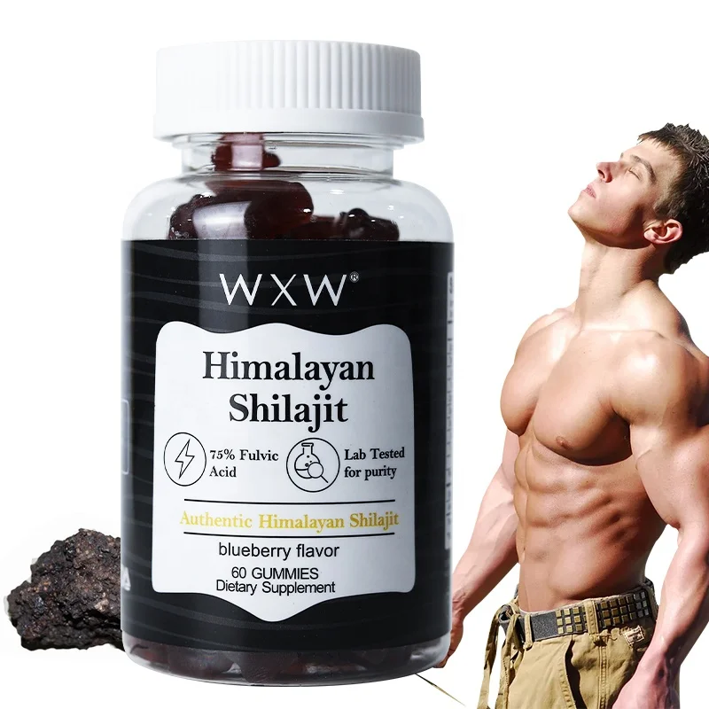 GMP Certified Supplement Himalayan Shilajit Gummies with Natural Fulvic & Humic Acid in stock
