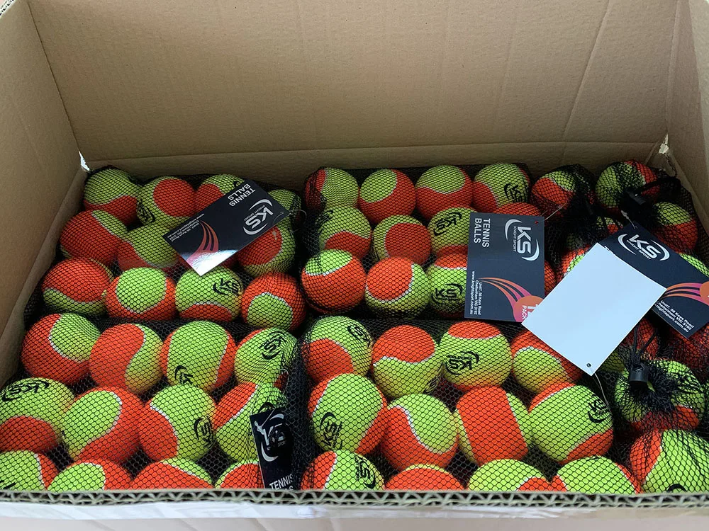 ITF Stage 2 Beach Tennis Ball for Beginners 40 Gram Pressureless Training Balls Made of Rubber and Wool for Sports