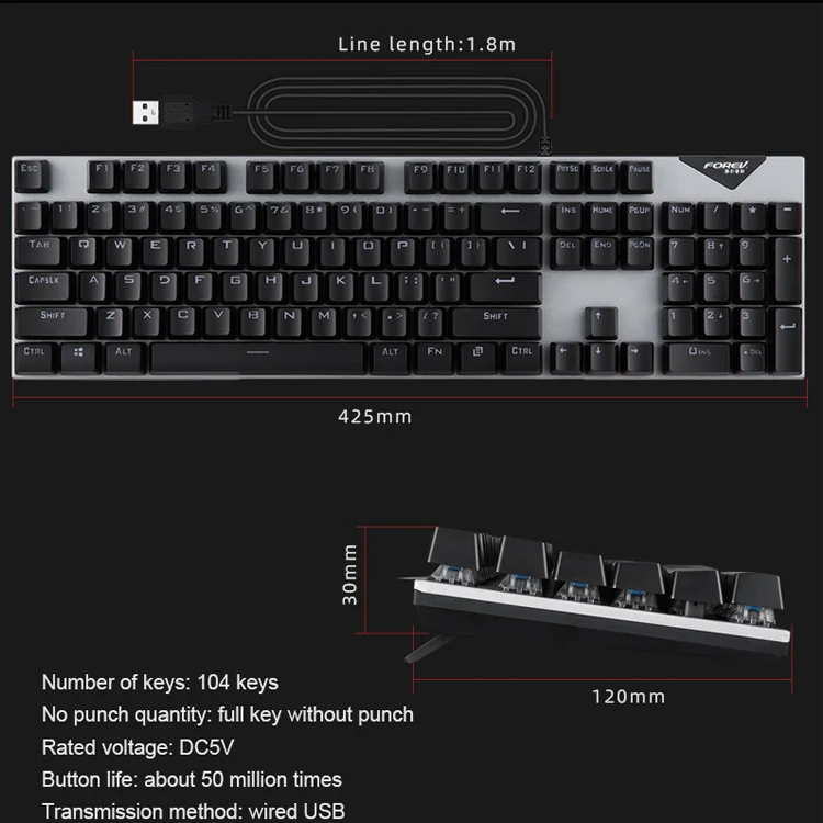 Good quality new product multifunctional mechanical keyboard gaming RGB Gaming keyboard