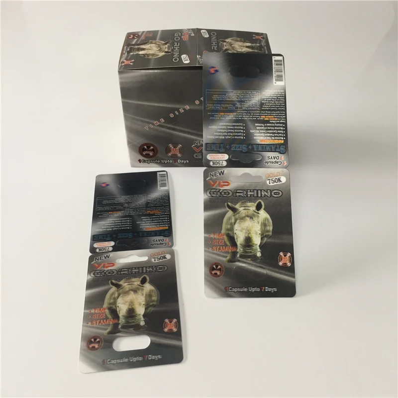 3D VIP GO Rhino 750k (с одним отверстием) карты для упаковки