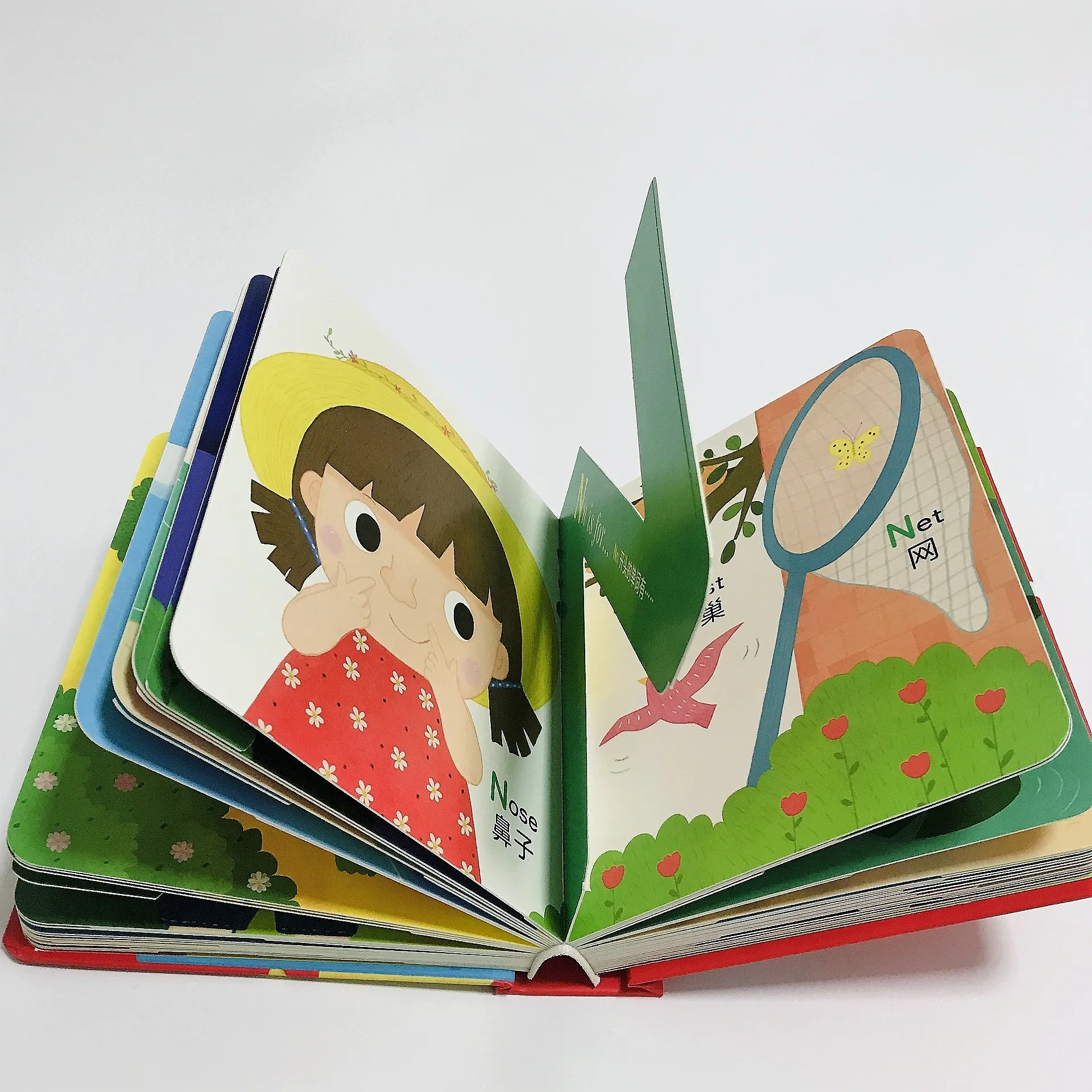 baby kids cardboard shaped books word learning counting 123 alphabet ABC book