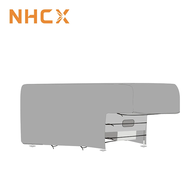 NHCX 300D PU800 Top+160G Non-woven 4 Layer Truck Camper Cover Made In China