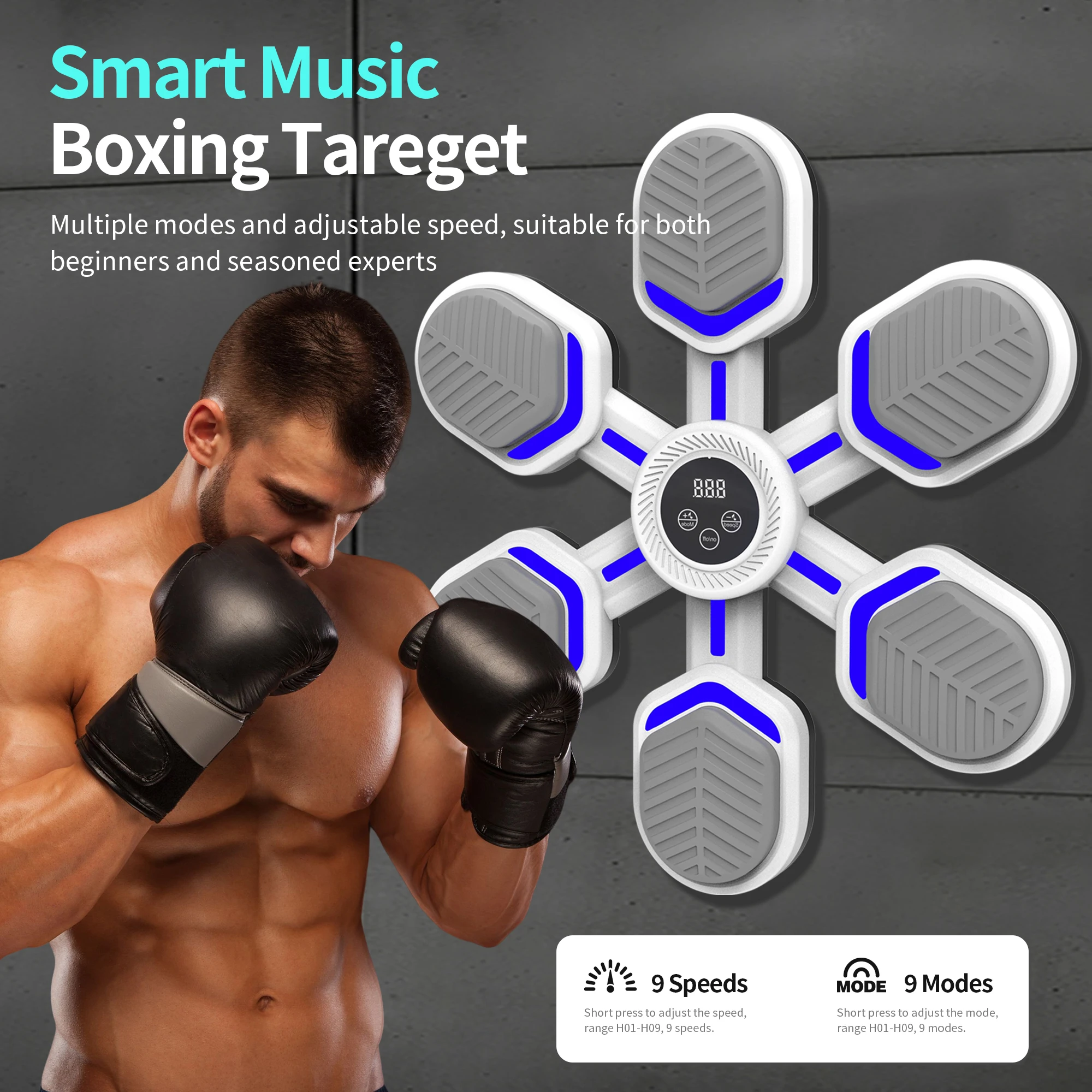 High Quality Intelligent Boxing Target Music Boxing Target Training Equipment Multifunctional Boxing Machine
