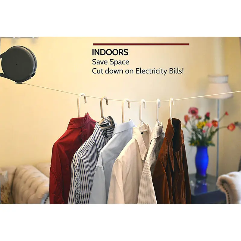 best seller plastic PVC popular  dry line with pegs retractable cloth line rope clothes line