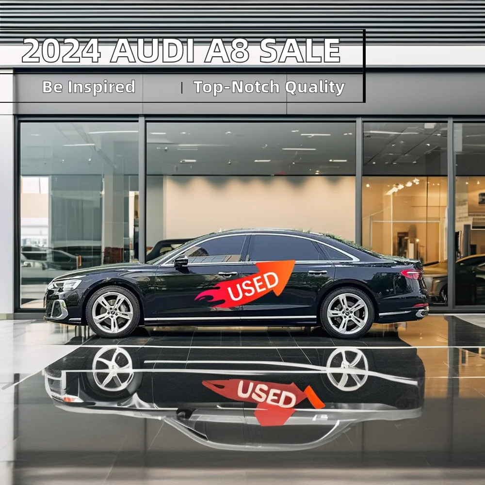 2024 Hot Sale Audi A8 L 50 TFSI Used Gasoline Car High Quality Leather Seats Left Steering