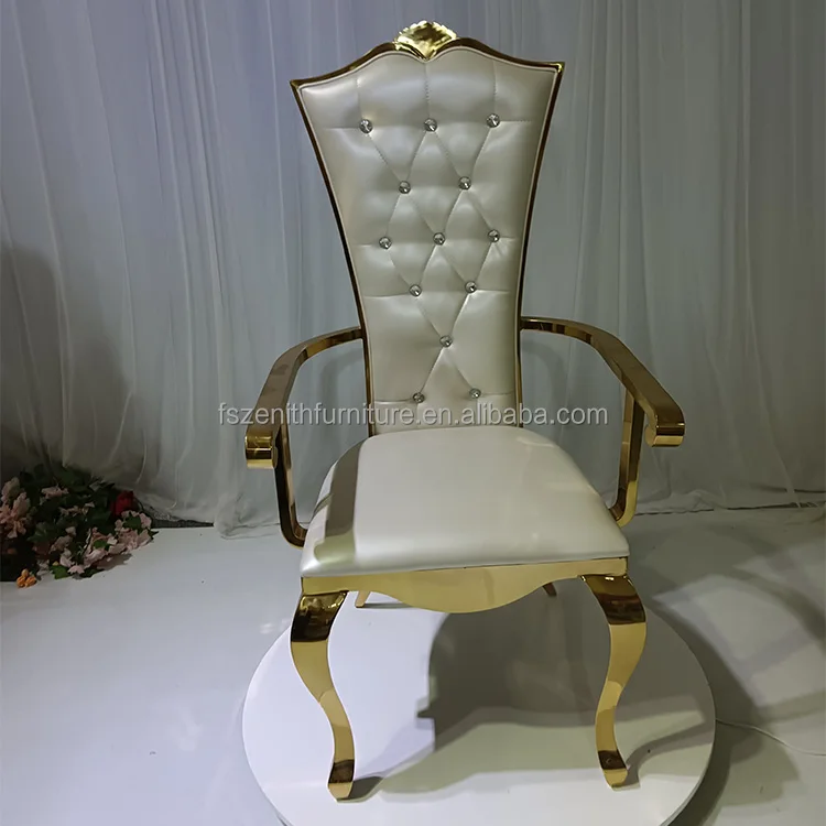 Factory Price Unique Appearance Stainless Steel Chair Wedding Furnitures for Wholesale