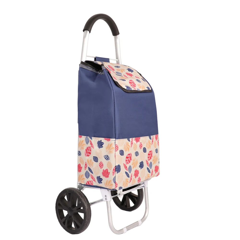 Christmas new handpush shopping cart plastic trolley materials used two tier holder liner